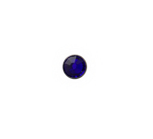 Flat Gem End in Cobalt Blue – Identity Body Piercing