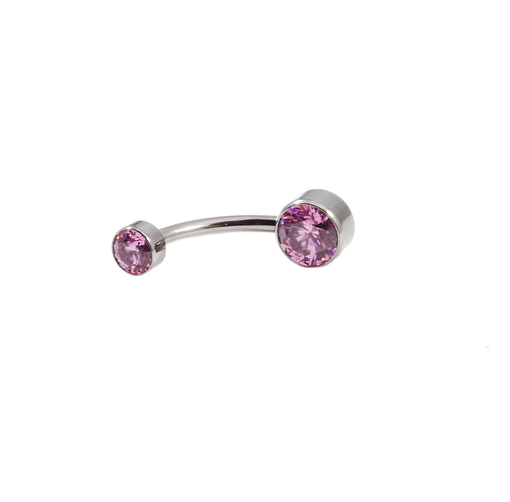 LeRoi Pink Bezel Curve – Identity Body Piercing