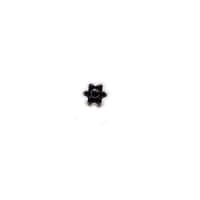 Black Flower Threaded Ends 14g/12g