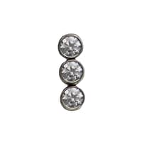 Three Gem Bar Cluster in Crystal