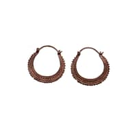 Afghan Hoops in Rose Gold