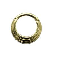 Three Ring Hiranya Clicker in Yellow Gold