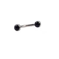 Small Bezel Set Onyx Curve