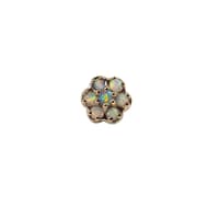 Flower Top with White Opal
