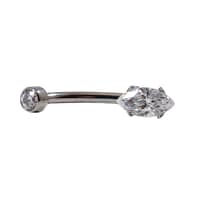 Marquise Curve in Clear Crystal