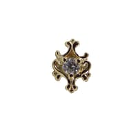 Paloma Top in Yellow Gold and Clear Crystal