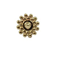 Afghan End in Yellow Gold