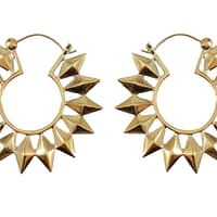 Pinwheel Earrings in Yellow Gold