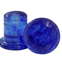 Single Flare Blue Galaxy Glass Plugs