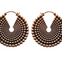 Kaleidoscope Earrings in Copper