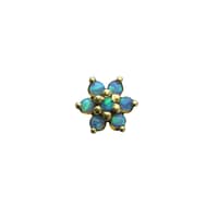 Daisy Fluerette in Blue Opal and Yellow Gold