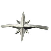 Compass Stacker Ring in Silver