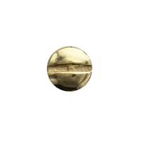 Flat Head Screw End in Yellow Gold