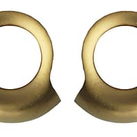 Bondage Cuff Eyelets in Satin Yellow Gold