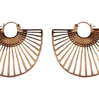 Temple of Light Earrings in Rose Gold