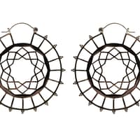 Nebula Hoops in Silver