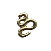 Squiggle End in Yellow Gold