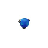 Pin Prong Opal Bead in Capri Blue