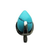 Threaded Prong Egg End in Turquoise