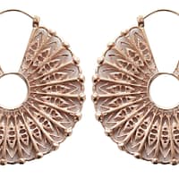 Cloak Earrings in Rose Gold