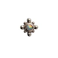 Bali Burst in White Gold and White Opal