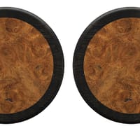 Ebony and Aboyna Burl Inlay Plugs