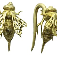 Bee Ear Weights in Brass