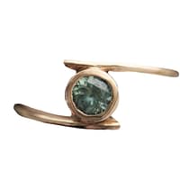 Wrap Ring in Rose Gold and Montana Sapphire