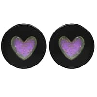 Dichroic Lovesick Plug in Black Plum