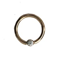 Classic Bezel Ring in Rose Gold and Crystal