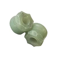 Custom Crowned Aventurine Eyelets in 16mm