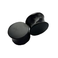 Flat Front Ebony Plugs