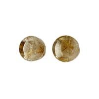 Custom Gold Rutile Quartz Plugs in 25.4mm