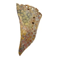 Large Fossilized Coral Palm Stone