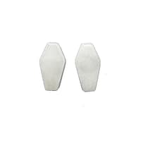 White Agate Coffin Plugs