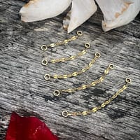Keyhole Chain Enhancer in Yellow Gold