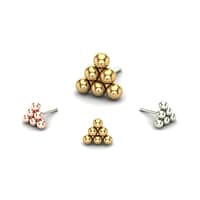 6 Beads Threadless End