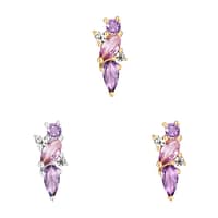 VISIONARY - AMETHYST + PINK SAPPHIRE - THREADLESS END