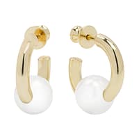 Life's a Ball Single Pearl Hoop