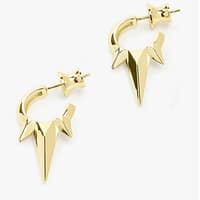 Baby Gabriella Smooth Triple Spike Earrings in Gold