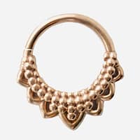 Temple Ring in Yellow Gold identity body piercing