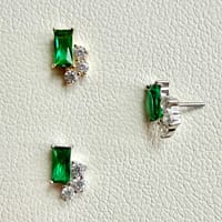 Emerald Baguette Cluster End