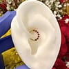 Daisy Chain Continuous Ring with Gemstones