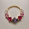 Princess Cut Eternity Clicker Magenta Ombre