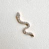 Pave Snake End in Yellow Gold