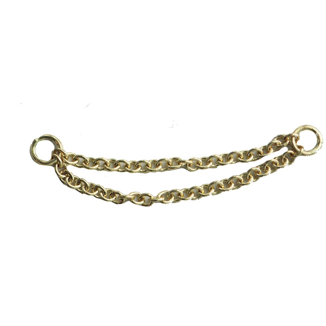 Double Rolo Chain Enhancer in Yellow Gold – Identity Body Piercing