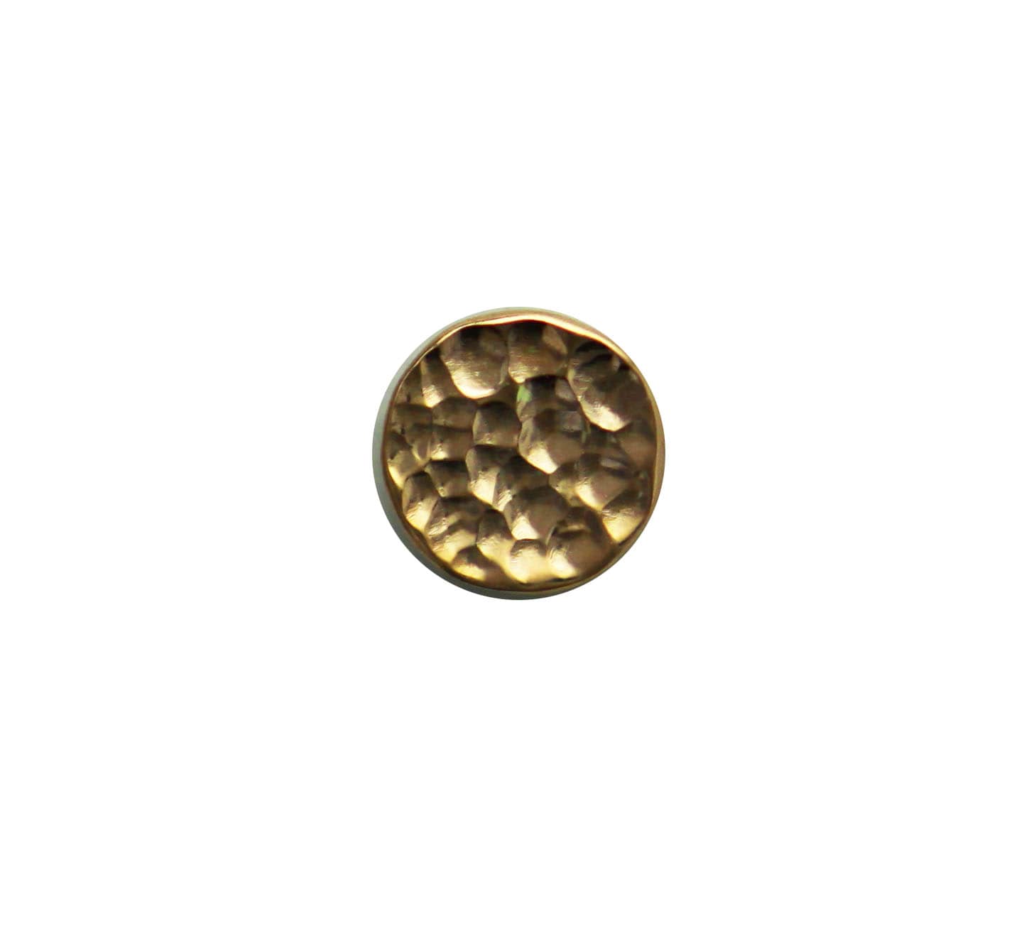 2mm Hammered Disc Threadless End – So Gold Studios