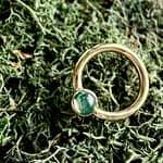 Moss Agate Bezel Ring