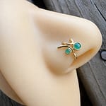 Bloom Ring with Chrysoprase