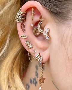 identity body piercing ear stack